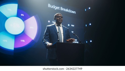 African entrepreneur pitching